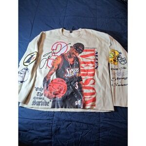 Allen Iverson Sweatshirt Foreign Garments Size Large Made In Virginia